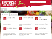 Tablet Screenshot of hurstbridgefarmersmarket.com.au